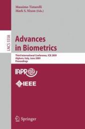 book Advances in Biometrics: Third International Conference, ICB 2009, Alghero, Italy, June 2-5, 2009. Proceedings