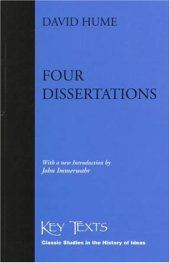 book Four Dissertations (Key Texts)