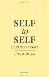 book Self to Self: Selected Essays