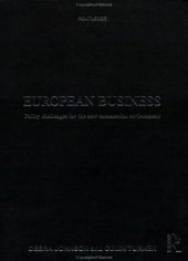 book European Business: Policy Challenges for the New Commercial Environment