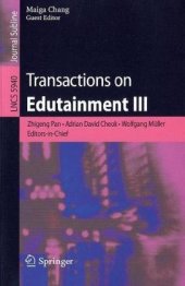 book Transactions on Edutainment III