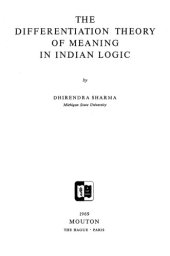 book The Differentiation Theory of Meaning in Indian Logic