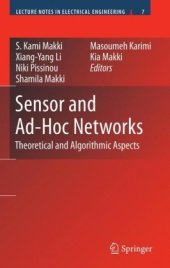 book Sensor and Ad Hoc Networks: Theoretical and Algorithmic Aspects