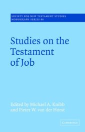 book Studies on the Testament of Job (Society for New Testament Studies Monograph Series, 66)