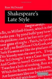 book Shakespeare's Late Style