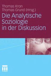 book Die Analytische Soziologie in der Diskussion