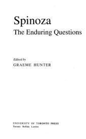 book Spinoza: The Enduring Questions