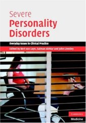 book Severe Personality Disorders