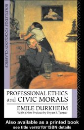 book Professional Ethics and Civic Morals