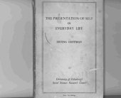 book The Presentation of Self in Everyday Life