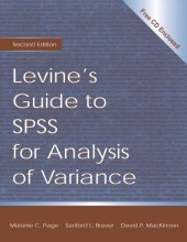 book Levine's Guide to SPSS for Analysis of Variance, 2nd Edition