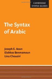 book The Syntax of Arabic