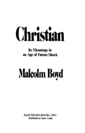 book Christian: Its meanings in an age of future shock