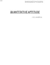 book Quantitative Aptitude
