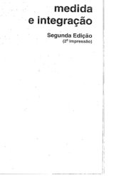 book Medida e Integração, 2a Edição