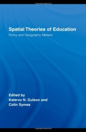 book Spatial Theories of Education (Routledge Research in Education)