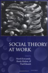 book Social Theory at Work