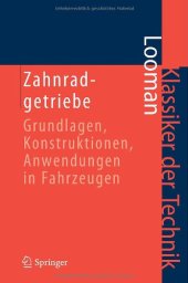 book Zahnradgetriebe: Grundlagen, Konstruktionen, Anwendungen in Fahrzeugen