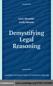 book Demystifying Legal Reasoning