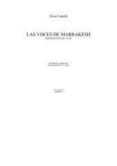 book Las voces de Marrakesh