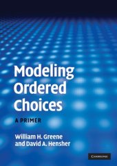 book Modeling Ordered Choices: A Primer