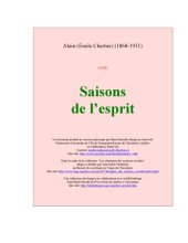 book Les Saisons de l'esprit