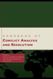 book Handbook of Conflict Analysis and Resolution