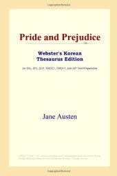 book Pride and Prejudice (Webster's Korean Thesaurus Edition)