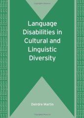 book Language Disabilities in Cultural and Linguistic Diversity (Bilingual Education and Bilingualism)