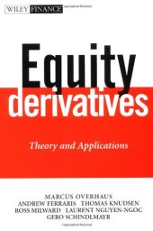 book Equity Derivatives: Theory and Applications