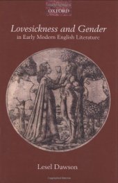 book Lovesickness and Gender in Early Modern English Literature