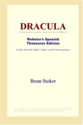 book DRACULA (Webster's Spanish Thesaurus Edition)