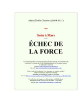 book Suite à Mars: Échec de la force