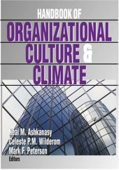 book Handbook of Organizational Culture and Climate