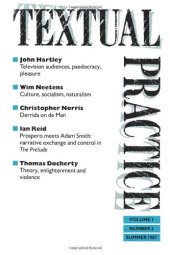 book Textual Practice Vol 1 No 2