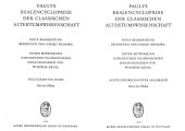 book Paulys Realencyclopädie der classischen Altertumswissenschaft: neue Bearbeitung, Bd.19 2 : Petros - Philon: Bd XIX, Hbd XIX,2