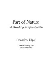 book Part of Nature: Self-Knowledge in Spinoza's Ethics