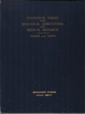 book Statistical Tables for Biological, Agricultural and Medical Research, Sixth Edition