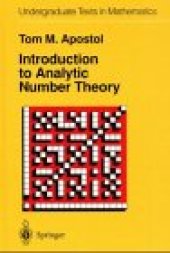 book Introduction to Analytic Number Theory