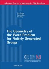 book The geometry of the word problem for finitely generated groups