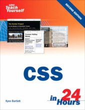 book Sams Teach Yourself CSS in 24 Hours