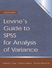 book Levine's Guide to SPSS for Analysis of Variance