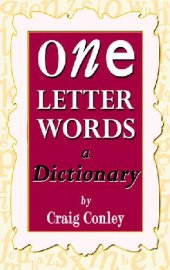 book One-Letter Words, a Dictionary