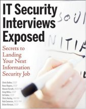 book IT Security Interviews Exposed: Secrets to Landing Your Next Information Security Job