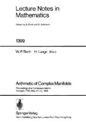 book Arithmetic of Complex Manifolds