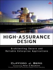 book High-Assurance Design: Architecting Secure and Reliable Enterprise Applications