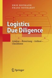 book Logistics Due Diligence: Analyse - Bewertung - Anlässe - Checklisten