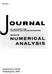 book Journal SIAM series B on Numerical Analysis (1964-1965)