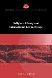 book Religious Liberty and International Law in Europe