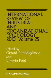 book International Review of Industrial and Organizational Psychology 2010, Volume 25